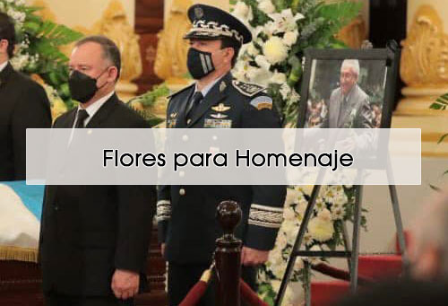 flores para homenaje funebre
